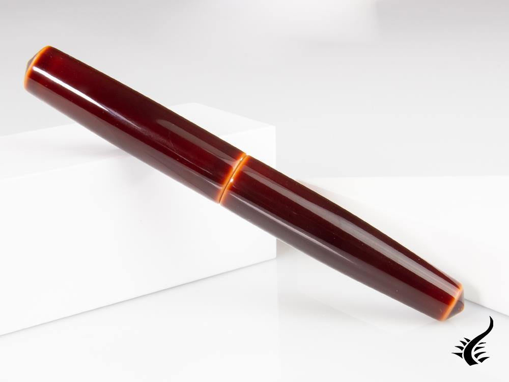 Nakaya Cigar Toki-Tamenuri Fountain Pen, Piccolo, Ebonite