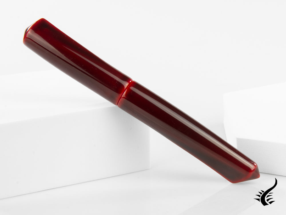 Nakaya Dorsal Fin Ver.2 Fountain Pen Aka-Tamenuri, Bicolor, Elastic