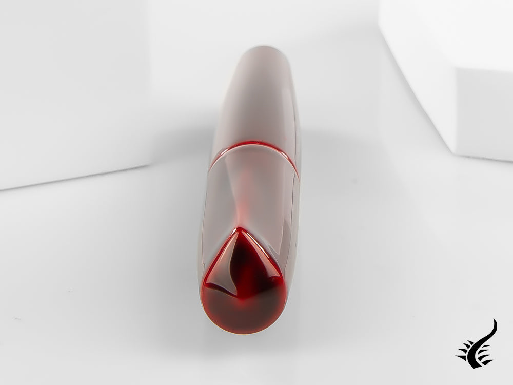 Nakaya Dorsal Fin Ver.2 Fountain Pen Aka-Tamenuri, Bicolor, Elastic