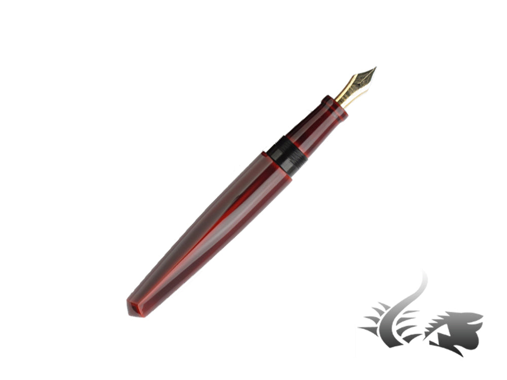 Stylo plume Nakaya Dorsal Fin Ver.2 Aka-Tamenuri, ébonite, Urushi