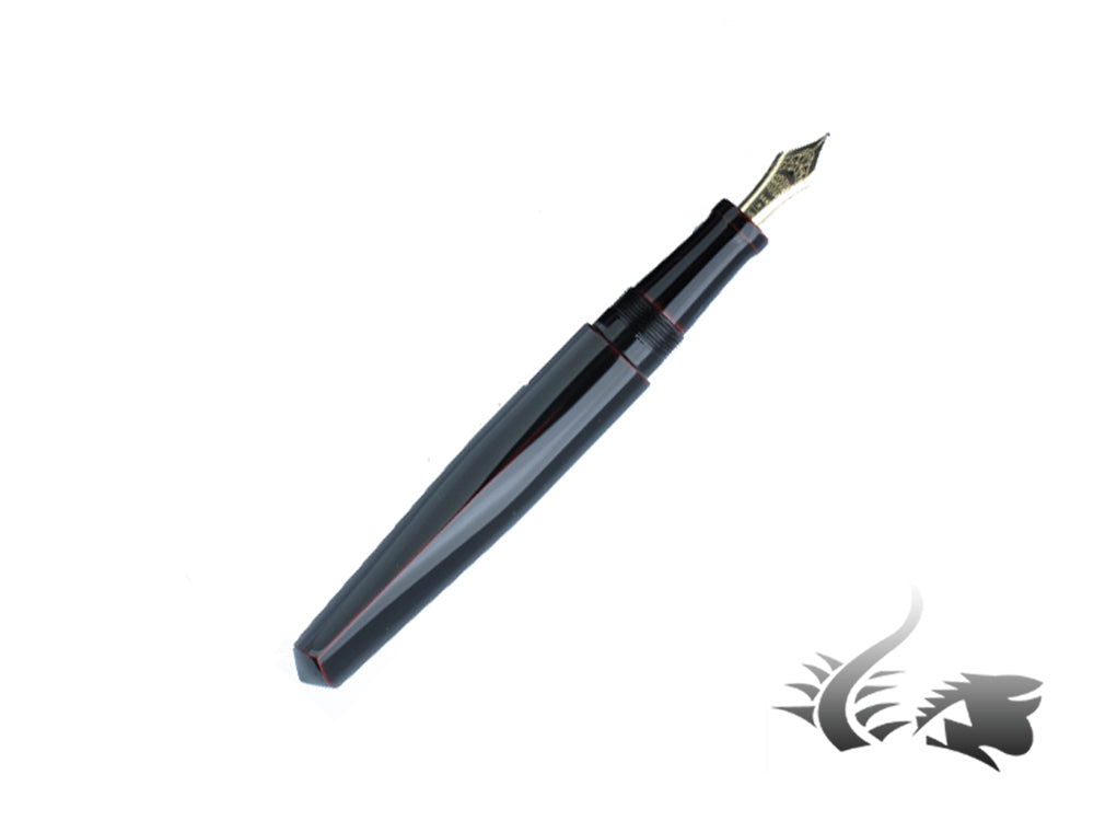 Stylo plume Nakaya Dorsal Fin Ver.2 Kuro-Tamenuri, ébonite et Urushi