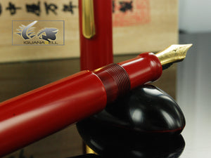 Nakaya Writer Portable Fountain Pen Shu-nurippanashi, Urushi lacquer