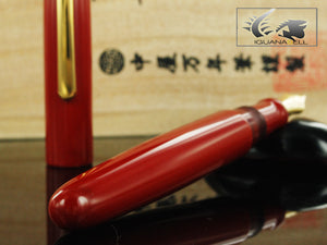 Nakaya Writer Portable Fountain Pen Shu-nurippanashi, Urushi lacquer