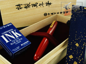 Nakaya Writer Portable Fountain Pen Shu-nurippanashi, Urushi lacquer