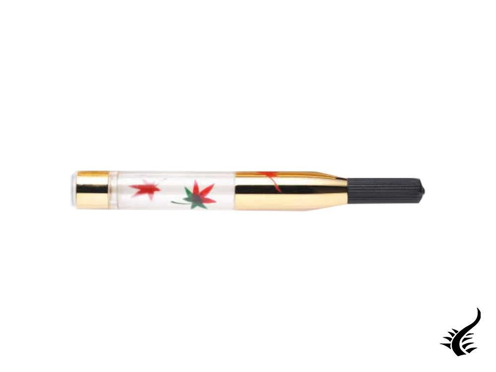 Convertisseur Nakaya Maki-e Feuilles rouges, 0,53 ml