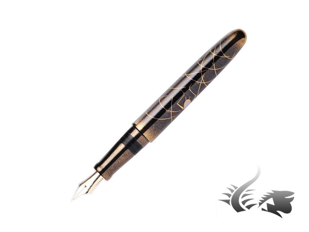 Stylo plume Nakaya Cigar Makie Bell Cricket, portable, ébonite