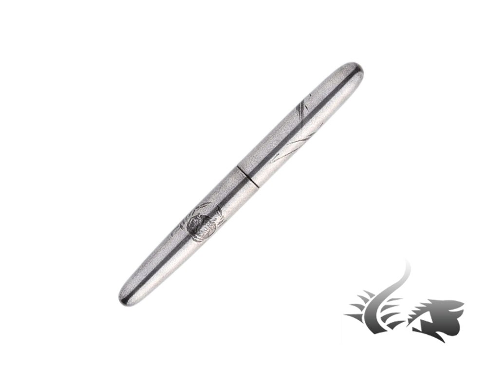 Nakaya Makie Crab Fountain Pen, Silver, Portable, Ebonite