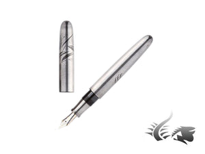 Nakaya Makie Crab Fountain Pen, Silver, Portable, Ebonite