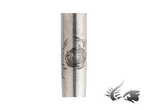 Stylo plume Nakaya Makie Crab, argent, portable, ébonite