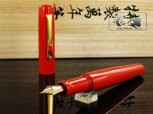 Stylo plume Nakaya Neo-Standard, Arai Shu, laque Ebonite et Urushi