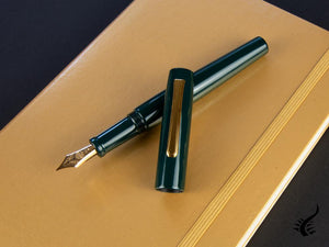 Stylo plume Nakaya Neo-Standard, Midori, ébonite et Urushi, or 14 carats