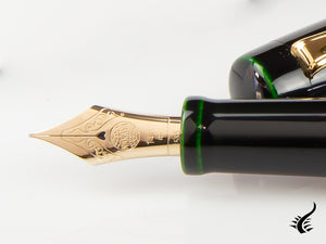 Nakaya Neo-Standard Fountain Pen, Midori-Tamenuri, Ebonite