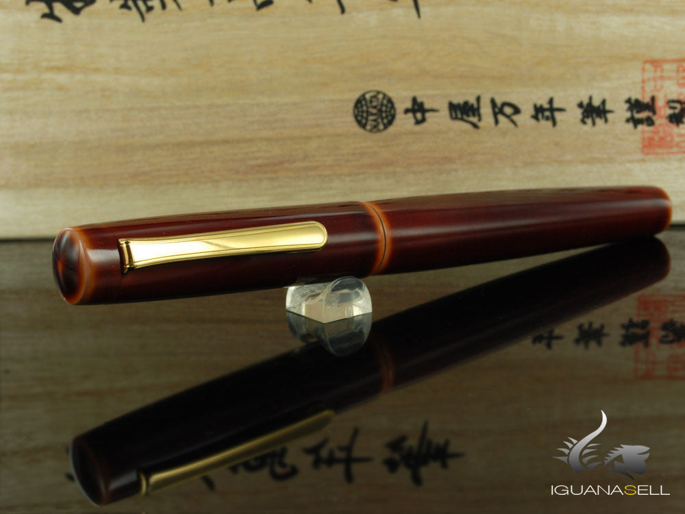 Nakaya Neo-Standard Fountain Pen, Toki-Tamenuri, Ebonite