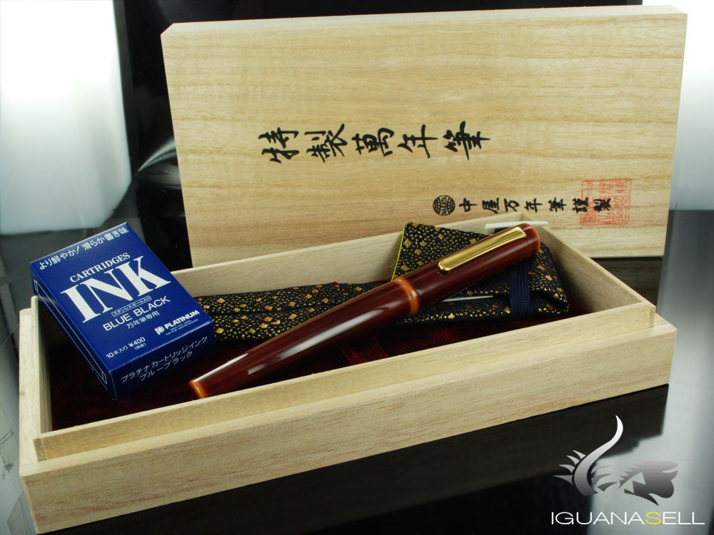 Nakaya Neo-Standard Fountain Pen, Toki-Tamenuri, Ebonite