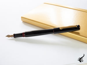 Stylo Plume Nakaya Neo-Standard Kuro-Tamenuri, laque Ebonite Urushi