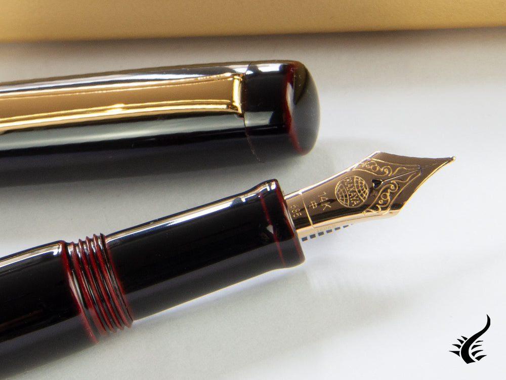 Nakaya Neo-Standard Kuro-Tamenuri Fountain Pen, Ebonite Urushi lacquer