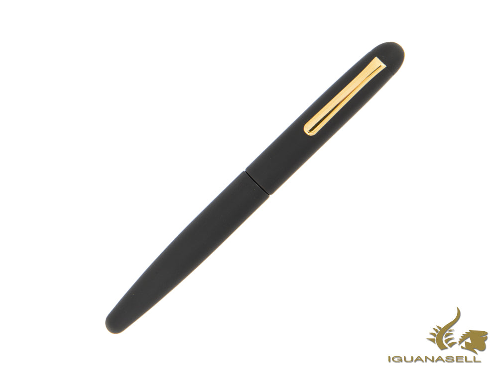 Nakaya Writer Black Hairline Fountain Pen, Long, Ebonite