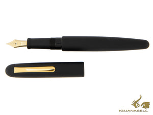 Stylo plume Nakaya Writer Black Hairline, long, ébonite