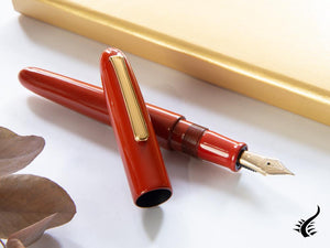 Stylo plume Nakaya Writer, Arai Shu, laque Ebonite et Urushi