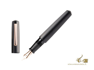 Stylo plume Nakaya Writer Black Hairline, Piccolo, ébonite, or rose