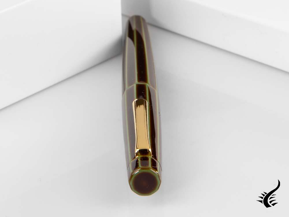 Nakaya Writer Fountain Pen Heki-Tamenuri, Decapod, Ebonite and Urushi