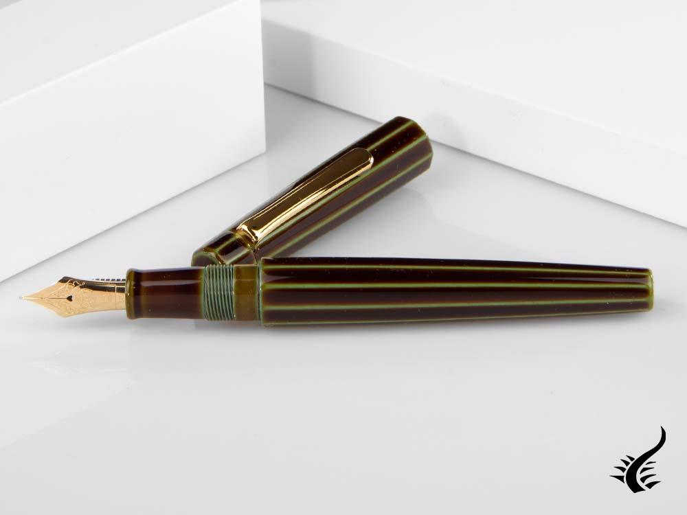 Nakaya Writer Fountain Pen Heki-Tamenuri, Decapod, Ebonite and Urushi