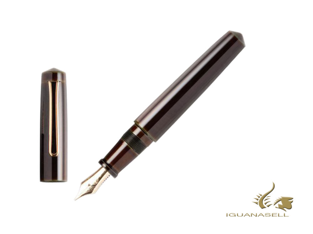 Nakaya Writer Fountain Pen Heki-Tamenuri, Piccolo, Urushi lacquer, Gold