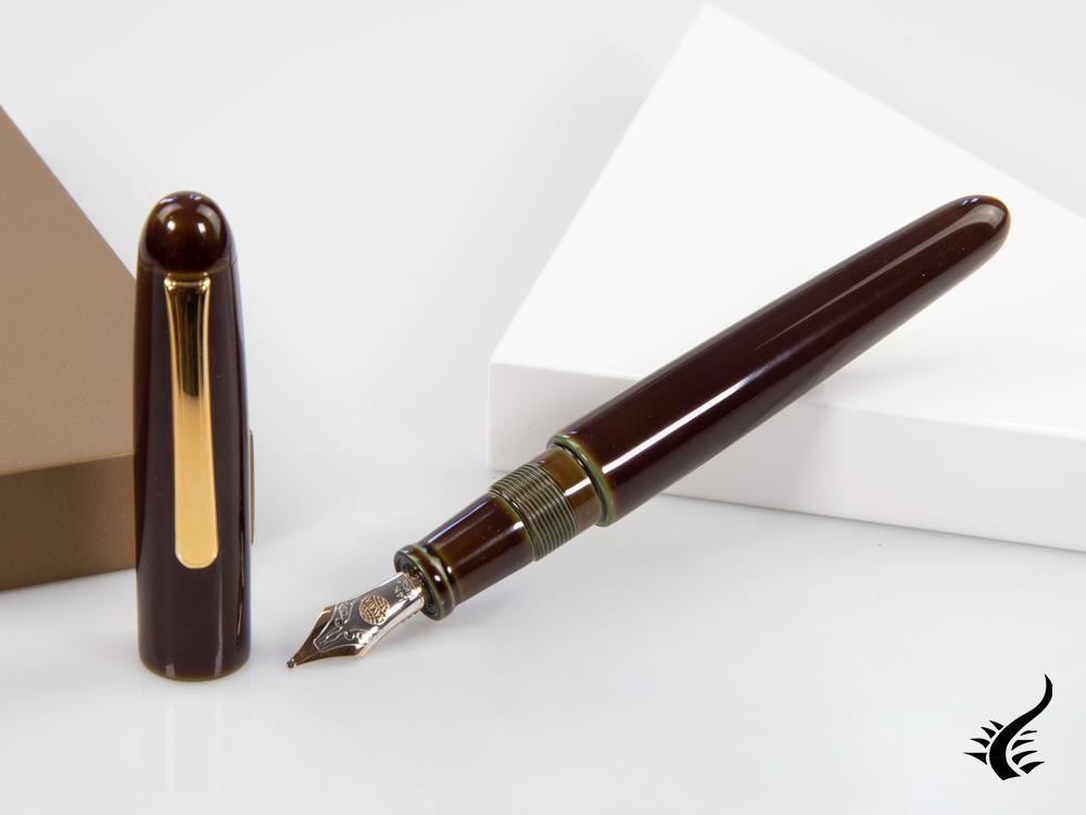 Nakaya Writer Fountain Pen Heki-Tamenuri, Portable, Gold plated, Music