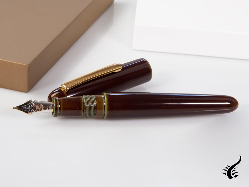 Nakaya Writer Fountain Pen Heki-Tamenuri, Portable, Gold plated, Music