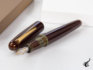 Nakaya Writer Fountain Pen Heki-Tamenuri, Portable, Gold plated, Music