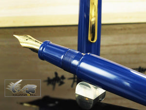 Nakaya Writer Fountain Pen, Kikyo, Ebonite and Urushi lacquer