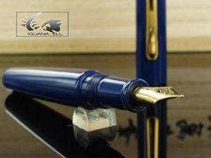 Nakaya Writer Fountain Pen, Kikyo, Ebonite and Urushi lacquer