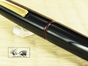 Nakaya Writer Fountain Pen, Kuro Tamenuri, Ebonite and Urushi lacquer