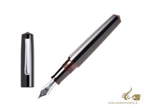 Stylo plume Nakaya Writer Kuro-Tamenuri, Piccolo, ébonite, rhodium