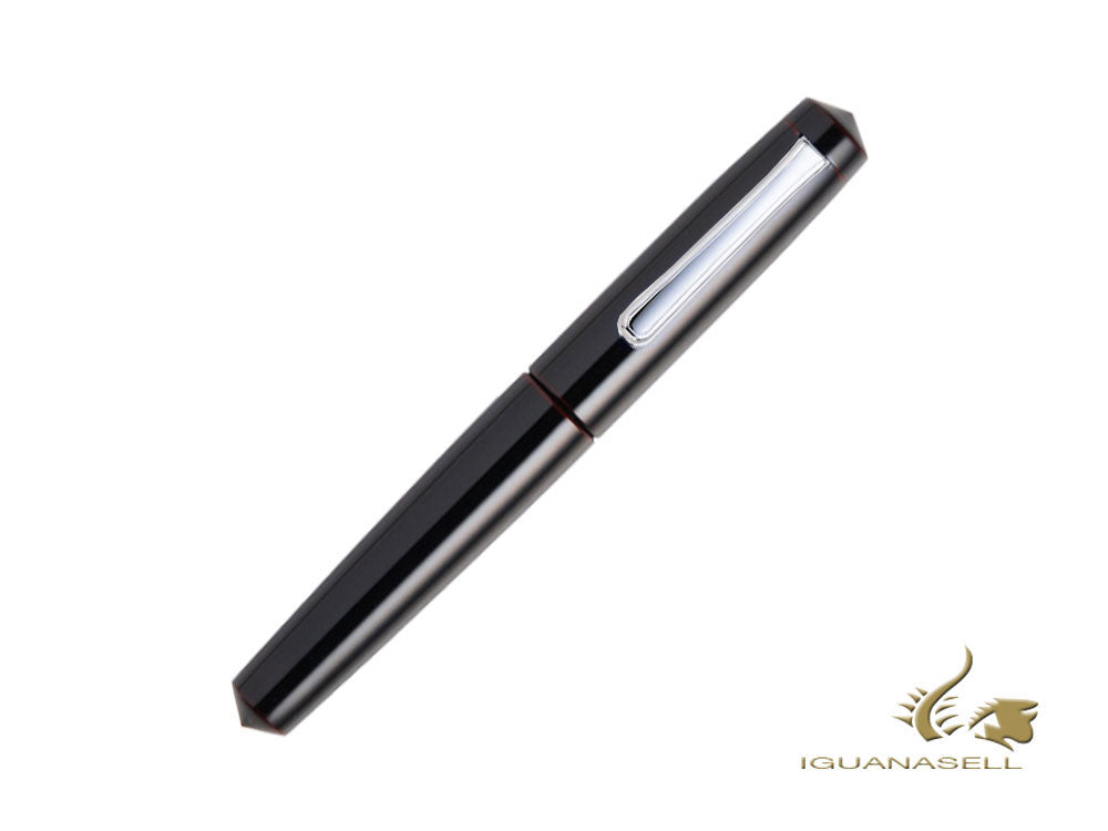 Stylo plume Nakaya Writer Kuro-Tamenuri, Piccolo, ébonite, rhodium