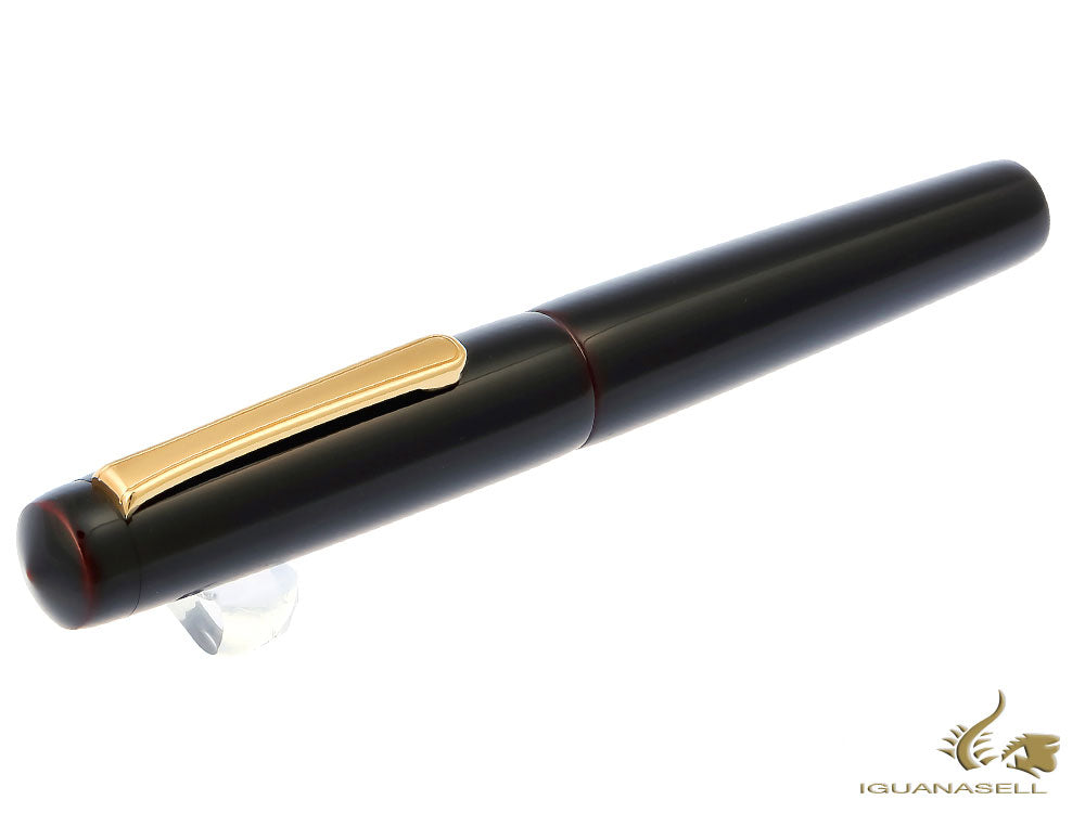 Nakaya Writer Fountain Pen Kuro-Tamenuri, Piccolo, Gold, Ebonite