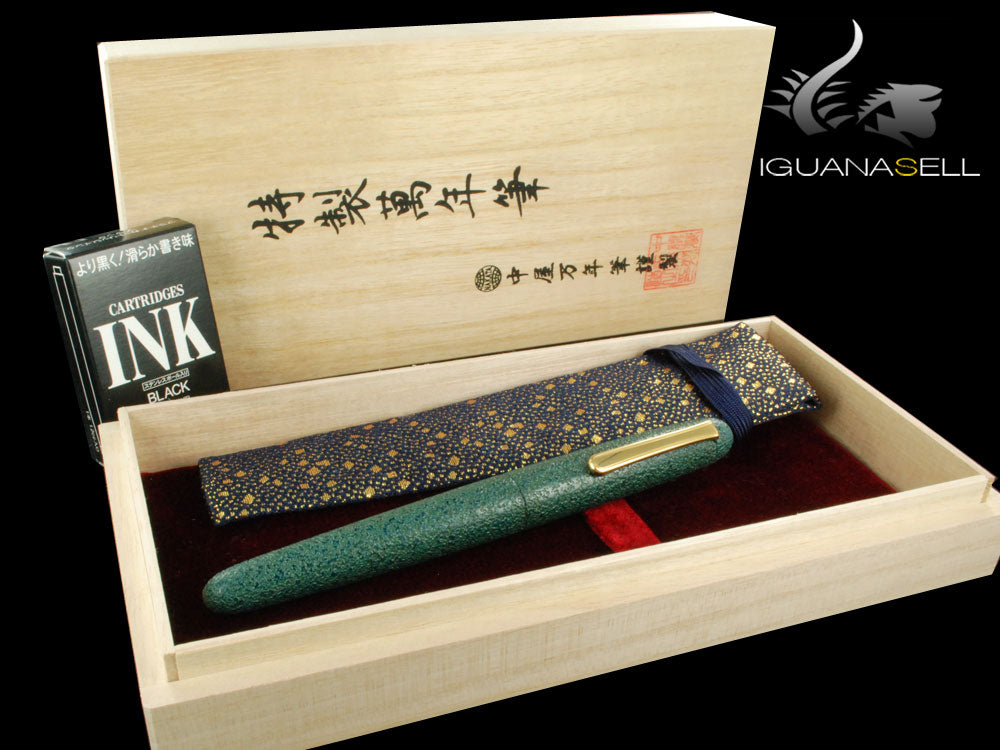 Nakaya Writer Stylo plume Midori-Ishime, portable, ébonite
