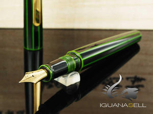 Nakaya Writer Fountain Pen, Midori-Tamenuri, Decapod, Urushi lacquer