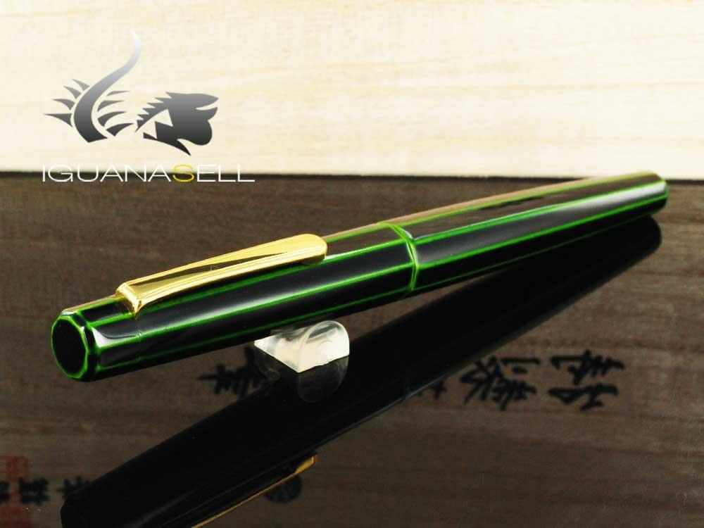 Nakaya Writer Fountain Pen, Midori-Tamenuri, Decapod, Urushi lacquer