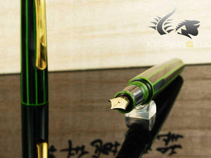 Nakaya Writer Fountain Pen, Midori-Tamenuri, Decapod, Urushi lacquer