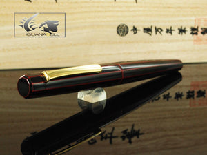 Nakaya Writer Fountain Pen Portable, Decapod, Kuro-Tamenuri, Ebonite