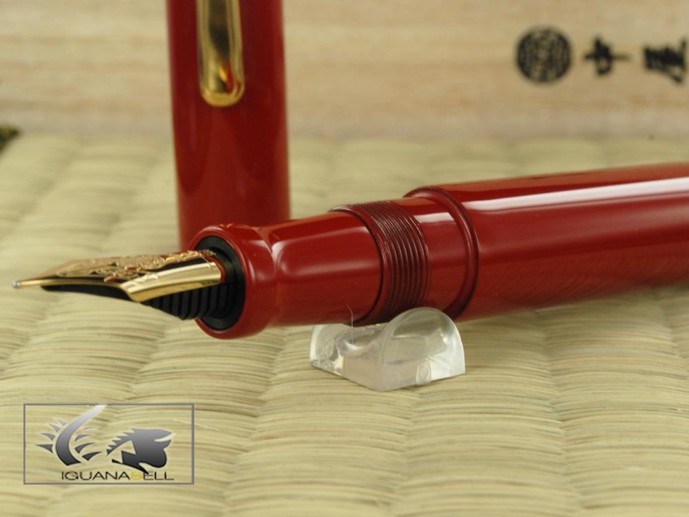 Stylo plume Nakaya Writer, laque Shu, Ebonite et Urushi