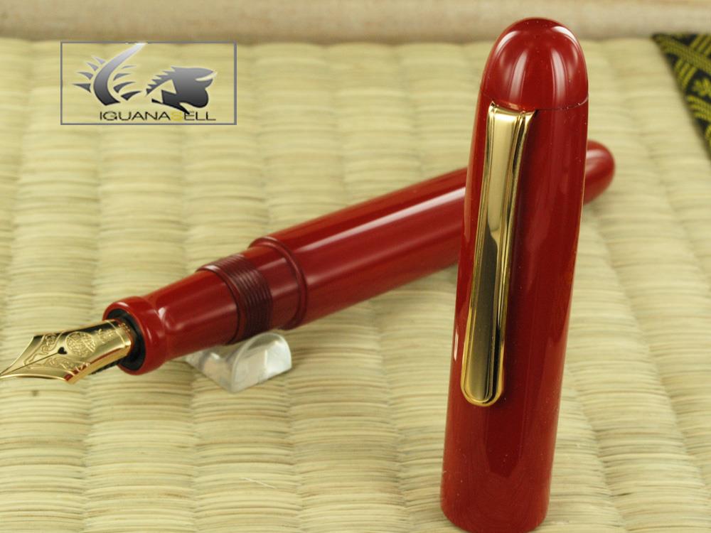 Nakaya Writer Fountain Pen, Shu, Ebonite and Urushi lacquer