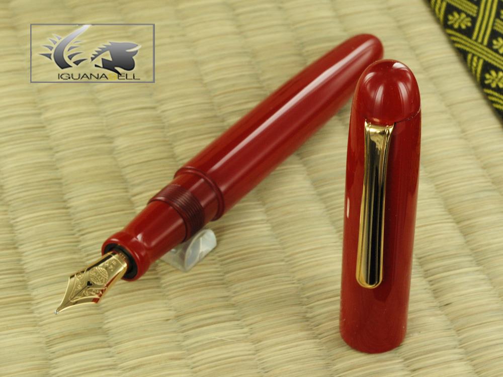 Stylo plume Nakaya Writer, laque Shu, Ebonite et Urushi