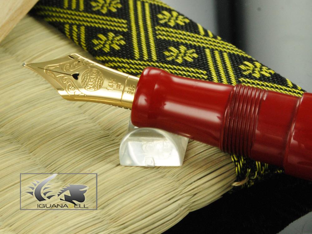 Nakaya Writer Fountain Pen, Shu, Ebonite and Urushi lacquer