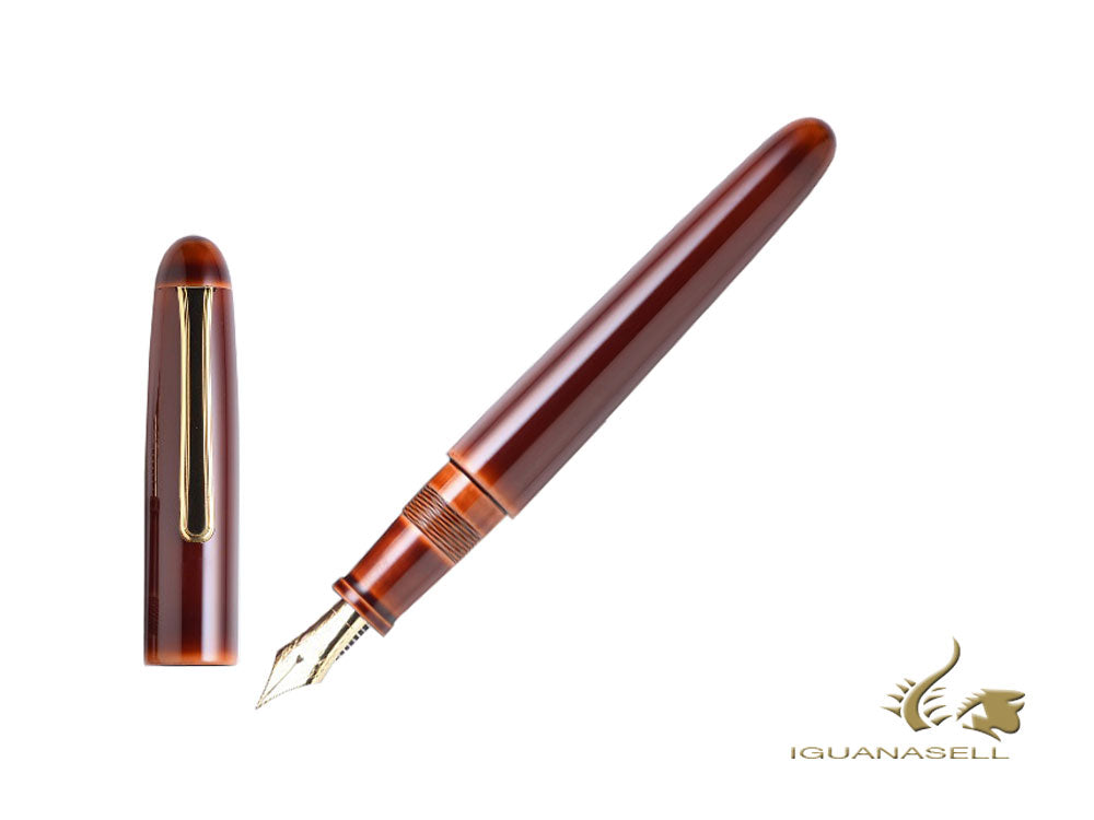 Nakaya Writer Fountain Pen Toki-Tamenuri, Portable, Ebonite, Gold plated