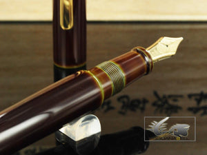 Nakaya Writer Heki-Tamenuri Fountain Pen, Portable, Urushi, Italic Nib