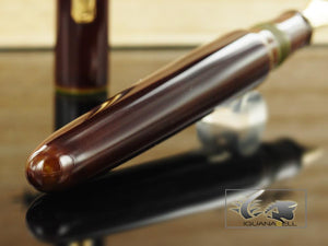 Nakaya Writer Heki-Tamenuri Fountain Pen, Portable, Urushi, Italic Nib