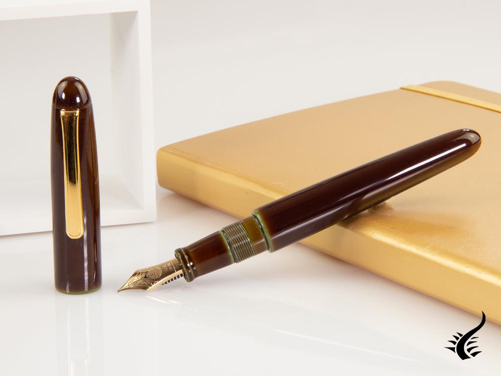 Nakaya Writer Heki-Tamenuri Fountain Pen, Portable, Urushi lacquer