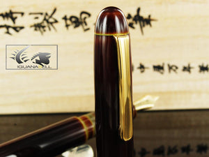 Stylo Plume Nakaya Writer Long, Heki Tamenuri, laque Ebonite / Urushi